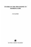Studies in the Philosophy of Kierkegaard (eBook, PDF) - Klemke, E. D.