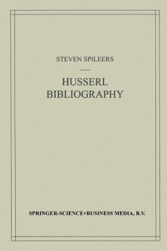 Cover Edmund Husserl Bibliography (eBook, PDF)
