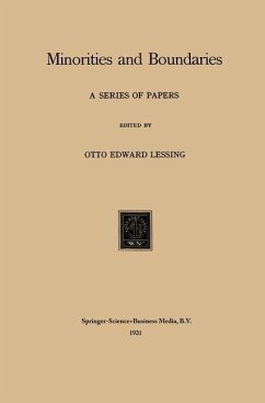 Minorities and Boundaries (eBook, PDF) - Lessing, Otto Edward