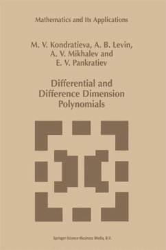 Differential and Difference Dimension Polynomials (eBook, PDF) - Mikhalev, Alexander V.; Levin, A. B.; Pankratiev, E. V.; Kondratieva, M. V.