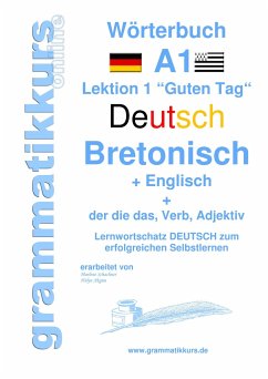 Wörterbuch Deutsch - Bretonsich - Englisch Niveau A1