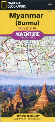 National Geographic Adventure Travel Map Myanmar ( Burma) - National Geographic Maps