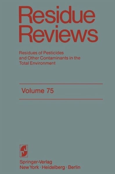 Residue Reviews (eBook, PDF)