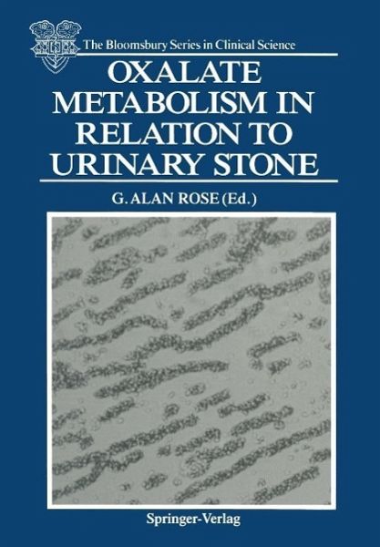 Oxalate Metabolism in Relation to Urinary Stone (eBook, PDF) Oxalate Metabolism in Relation to Urinary Stone (eBook, PDF)