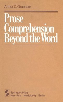 Prose Comprehension Beyond the Word (eBook, PDF) - Graesser, A. C.