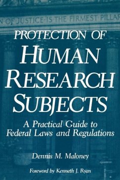Protection of Human Research Subjects (eBook, PDF) - Maloney, D. M.