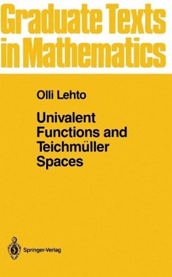 Univalent Functions and Teichmüller Spaces (eBook, PDF) - Lehto, O.