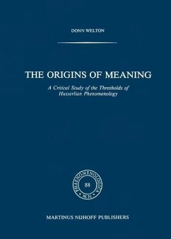 The Origins of Meaning (eBook, PDF) - Welton, D.