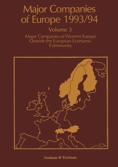 Major Companies of Europe 1993/94 (eBook, PDF) - Whiteside, R. M.; Wilson, A.; Blackburn, S.; Hörnig, S. E.; Wilson, C. P.