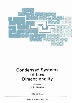 Condensed Systems of Low Dimensionality (eBook, PDF)