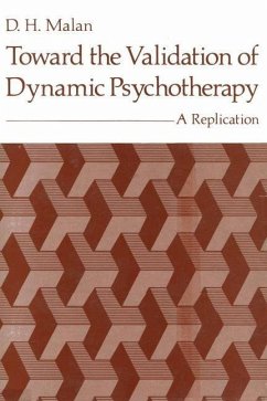 Toward the Validation of Dynamic Psychotherapy (eBook, PDF) - Malan, D. H.