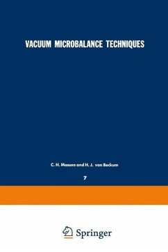 Vacuum Microbalance Techniques (eBook, PDF) - Massen, C. H.; Beckum, H. J. Van