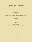 World List of Crystallographic Computer Programs (eBook, PDF)