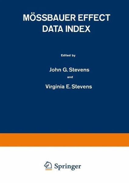 Mössbauer Effect Data Index (eBook, PDF) Mössbauer Effect Data Index (eBook, PDF)