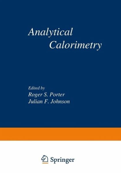 Analytical Calorimetry (eBook, PDF)