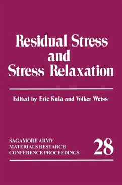 Cover Residual Stress and Stress Relaxation (eBook, PDF)