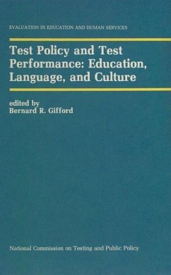 Test Policy and Test Performance: Education, Language, and Culture (eBook, PDF)