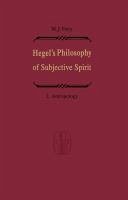 Hegel's Philosophy of Subjective Spirit / Hegels Philosophie des Subjektiven Geistes (eBook, PDF)