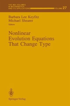 Nonlinear Evolution Equations That Change Type (eBook, PDF)