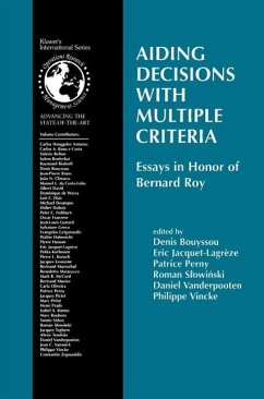 Aiding Decisions with Multiple Criteria (eBook, PDF) - Bouyssou, Denis; Jacquet-Lagrèze, Eric; Perny, Patrice; Slowinski, Roman; Vanderpooten, Daniel; Vincke, P.
