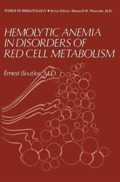 Hemolytic Anemia in Disorders of Red Cell Metabolism (eBook, PDF) - Lindbergh, Ernest