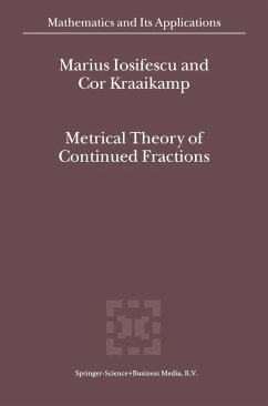 Metrical Theory of Continued Fractions (eBook, PDF) - Iosifescu, M.; Kraaikamp, Cor