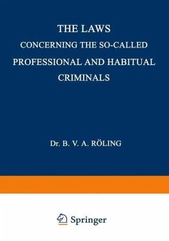 Cover The Laws Concerning the So-Called Professional and Habitual Criminals (eBook, PDF)