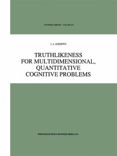 Truthlikeness for Multidimensional, Quantitative Cognitive Problems (eBook, PDF) - Kieseppä, I. A.