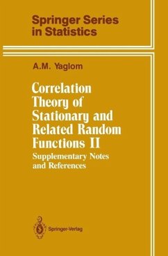 Correlation Theory of Stationary and Related Random Functions (eBook, PDF) - Yaglom, A. M.