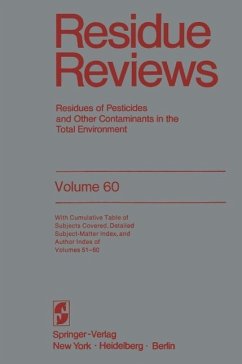 Residue Reviews (eBook, PDF) - Gunther, Francis A.