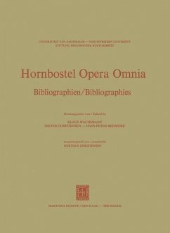 Cover Hornbostel Opera Omnia (eBook, PDF)