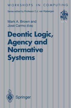 Cover Deontic Logic, Agency and Normative Systems (eBook, PDF)