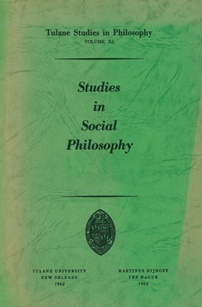 Studies in Social Philosophy (eBook, PDF) Studies in Social Philosophy (eBook, PDF)