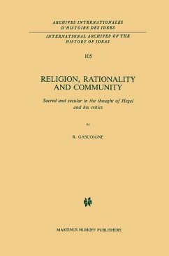 Religion, Rationality and Community (eBook, PDF) - Gascoigne, Robert