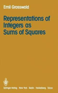 Representations of Integers as Sums of Squares (eBook, PDF) - Grosswald, E.