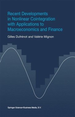 Recent Developments in Nonlinear Cointegration with Applications to Macroeconomics and Finance (eBook, PDF) - Dufrénot, Gilles; Mignon, Valérie
