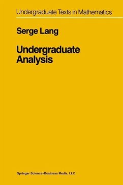 Undergraduate Analysis (eBook, PDF) - Lang, Serge