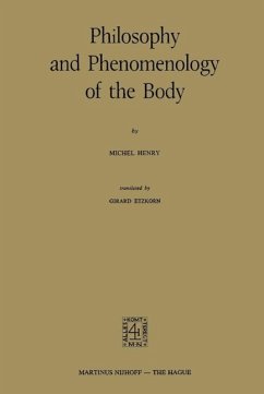 Cover Philosophy and Phenomenology of the Body (eBook, PDF)