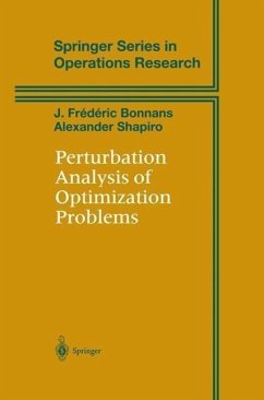 Perturbation Analysis of Optimization Problems (eBook, PDF) - Bonnans, J. Frederic; Shapiro, Alexander
