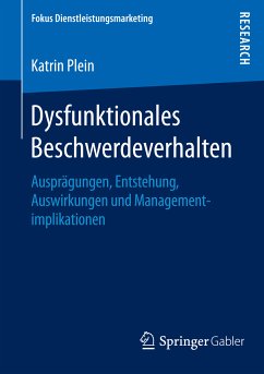 Dysfunktionales Beschwerdeverhalten (eBook, PDF) - Plein, Katrin