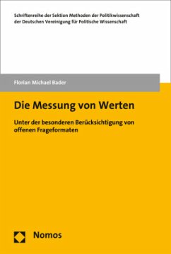 Die Messung von Werten - Bader, Florian Michael