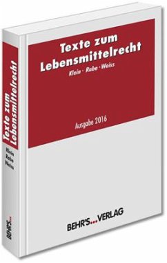 Cover Texte zum Lebensmittelrecht (LMR)