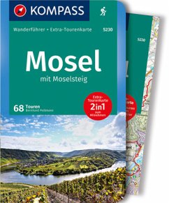 KOMPASS Wanderführer Mosel mit Moselsteig, m. 1 Karte - Pollmann, Bernhard