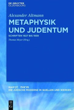 Metaphysik und Judentum - Altmann, Alexander