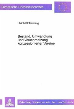 Cover Bestand, Umwandlung und Verschmelzung konzessionierter Vereine