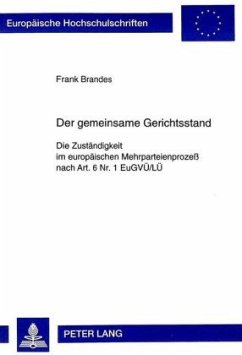 Der gemeinsame Gerichtsstand - Brandes, Frank