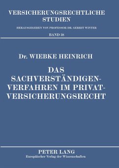 Cover Das Sachverständigenverfahren im Privatversicherungsrecht