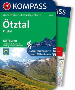 KOMPASS Wanderführer Ötztal, Pitztal, m. 1 Karte - Schmarda, Thomas;Moczynski, Raphaela