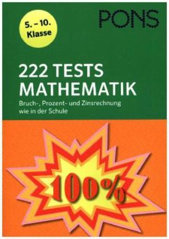Cover PONS 222 Tests Mathematik wie in der Schule