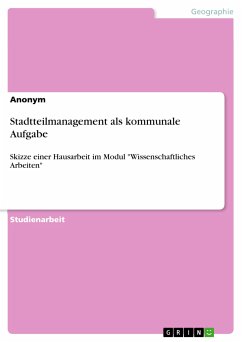 Stadtteilmanagement als kommunale Aufgabe (eBook, PDF)